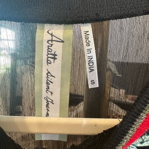 ARATTA BELLEZZA EMBROIDERED JACKET MESH SHEER SMALL - Picture 3 of 5